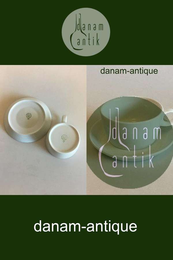 Bing Grondahl Hank咖啡杯，带圆形手柄，编号746。设计者：Erik Magnussen