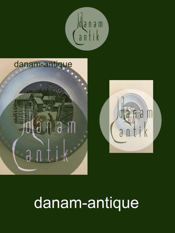 Bing & Grøndahl Harald Wiberg Julestel Rundt Kagefad No. 3510/624