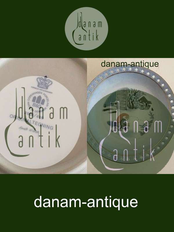 Bing & Grøndahl Harald Wiberg Julestel Kagetallerken No. 3505/616