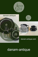 Bing & Grøndahl Sort Cafë Kaffekop og underkop