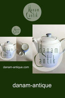 Bing & Grondahl Blauton Hotel mit Logo Sahnekännchen Nr. 1052