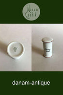 Bing & Grøndahl Peber Hvid Krydderikrykke No 497 fra Apotekerserien