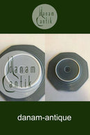 Bing & Grøndahl (Kronjyden) Grøn Azur 8-kantet sidetallerken