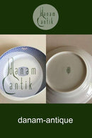 Bing & Grondahl Blue Tone - Seashell Hotel with Logo Lunch Plate No 1007