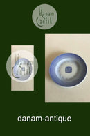 Bing & Grondahl Blue Tone - Seashell Hotel with Logo  Cake Plate No 1002