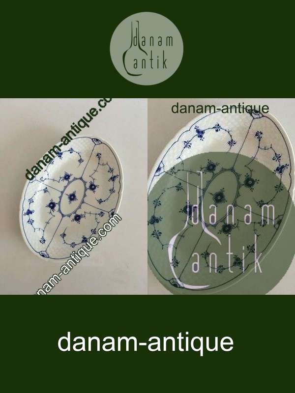 Bing & Grøndahl Blåmalet Musselmalet Serveringsfad No 17 eller 375