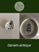 Bing & Grondahl Bluepainted Fluted Plain Butter Dish / Caviar Dish