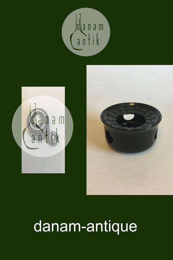 Bing & Grøndahl Sort Cafë Fyrfadsvarmer