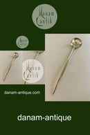 Georg Jensen ステンレス製「Tuja」ピアス付きサービングスプーン