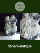 Royal Copenhagen Figurine 2 Munks with Fish No 1605 2 of 3 variants