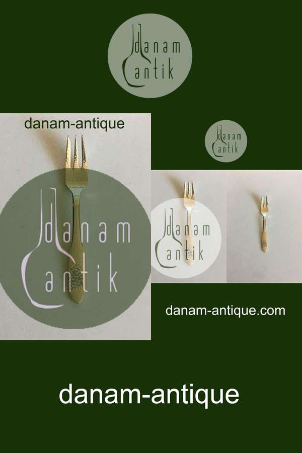 Georg Jensen Sølvplet Mermaid Kagegaffel