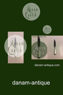 Georg Jensen Mitra Mat Stainless Spisekniv kort skaft, langt blad