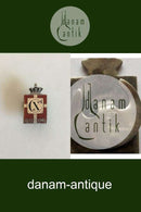 Georg Jensen Kongemærke i Sterling Sølv med klips, 1870-1940