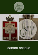 Georg Jensen纯银国王徽章，带针状装置，1870-1940年