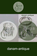 ジョージ ジェンセン スターリングシルバー ガラストレイ 6個セット No 428 D