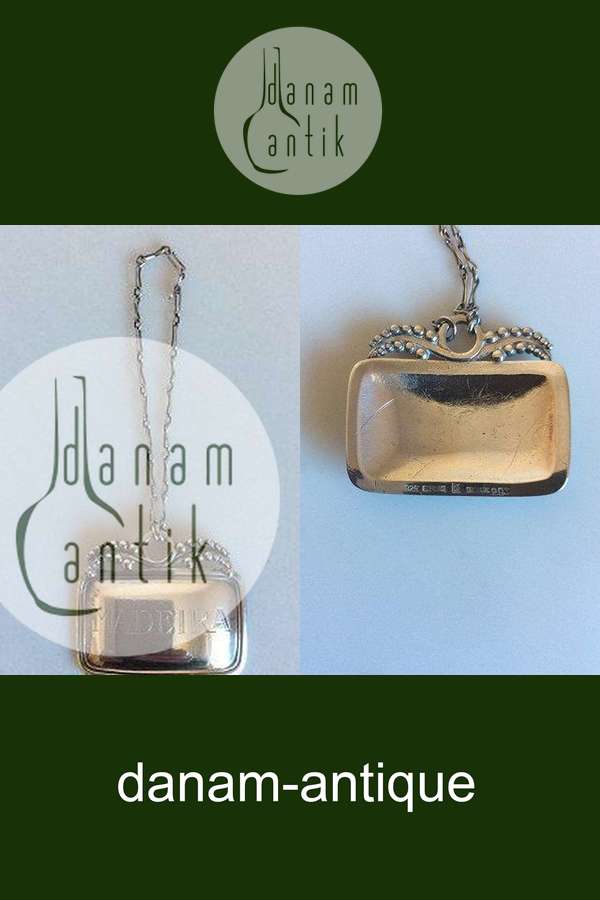 Georg Jensen Sterling Sølv Flaskeskilt "Madeira" No 293