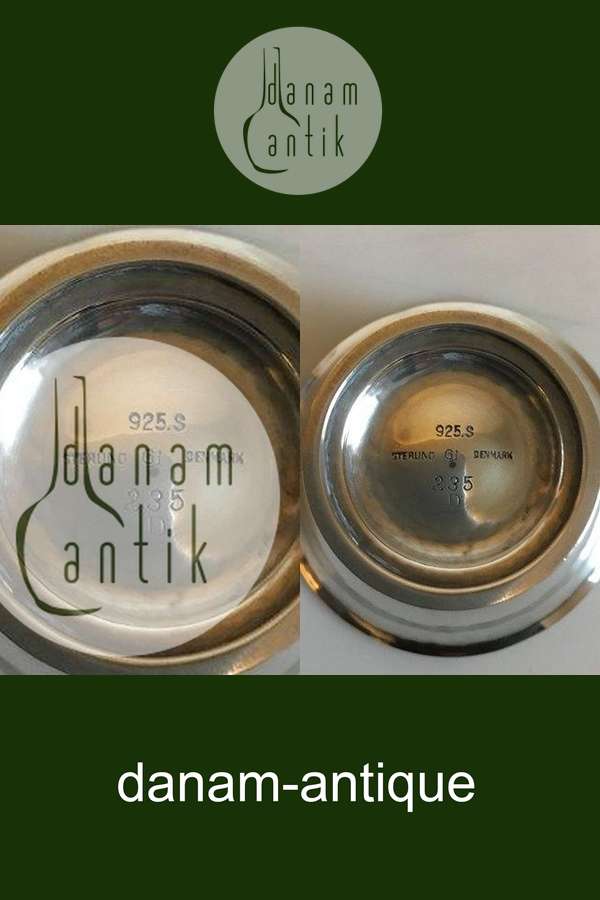 Georg Jensen Sterling Sølv Saltkar No 235D