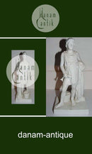 Bing og Grøndahl Biscuit Figur af dreng med fisk