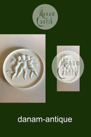 Royal Copenhagen Biscuit Platte Tre Svævende Engle No 89