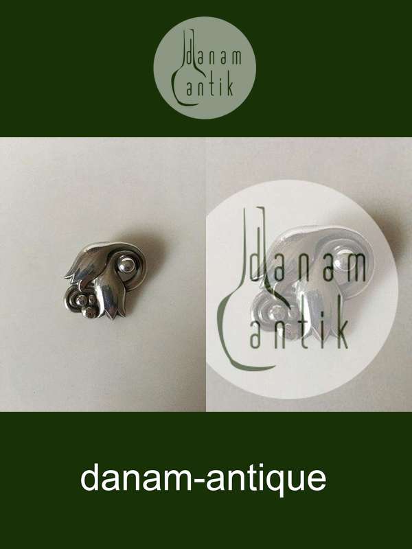 Georg Jensen Sterling Sølv Broche No 100A.