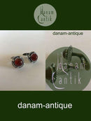 Georg Jensen Sterling Silver Cufflinks No 16 with Amber