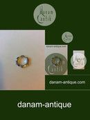 Georg Jensen Sterling Sølv Mirror Ring No 261 med orange månesten