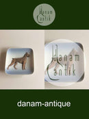 Royal Copenhagen Skål og Askebæger No 3302 Bokser Hund, Bulldog