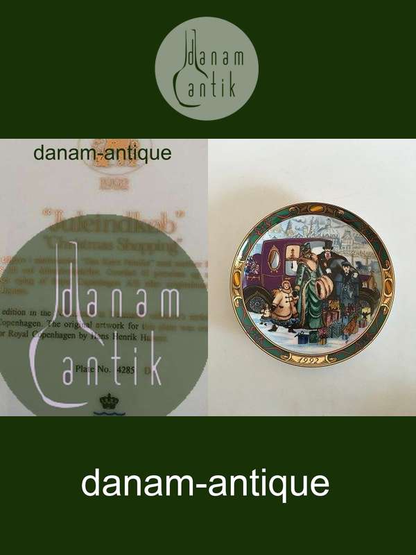 Royal Copenhagen Den Kære Familie 1992 Platte "Juleindkøb"