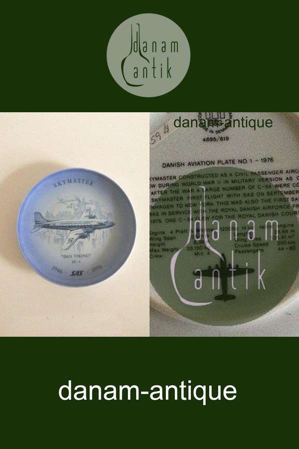 Bing & Grøndahl SAS Flyver Platte No 1 1976