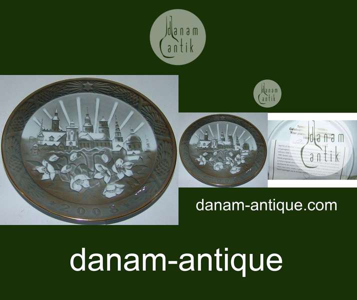 Royal Copenhagen Juleplatte fra 2008 special sepia udgave