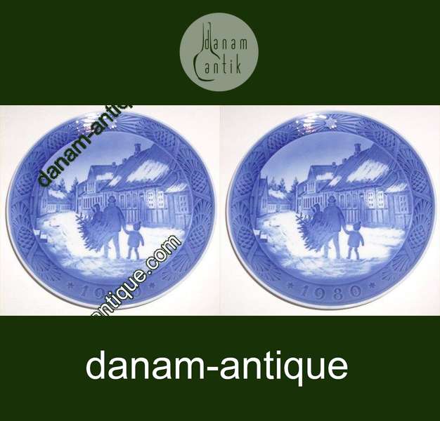 Royal Copenhagen Kgl Juleplatte 1980