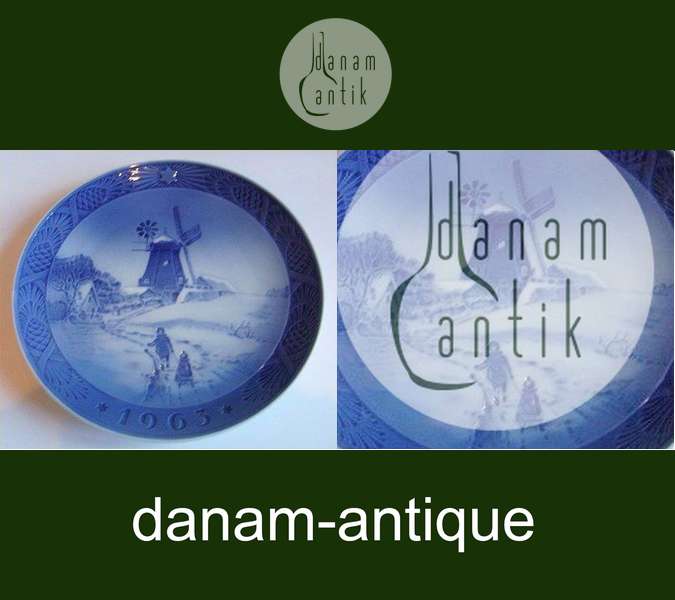 Royal Copenhagen Kgl Juleplatte 1963