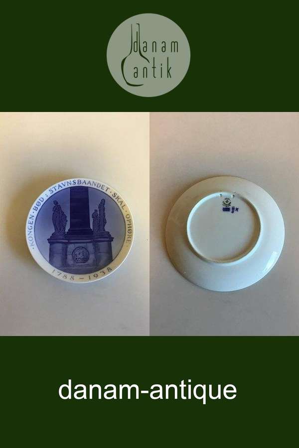 Royal Copenhagen Mindeplatte fra 1938 RC-CM283