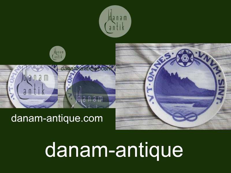 Royal Copenhagen Mindeplatte fra 1932 RC-CM267 Island