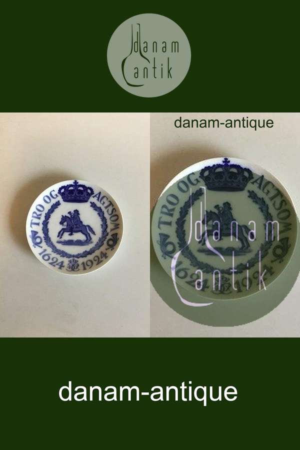 Royal Copenhagen Mindeplatte fra 1924 RC-CM230