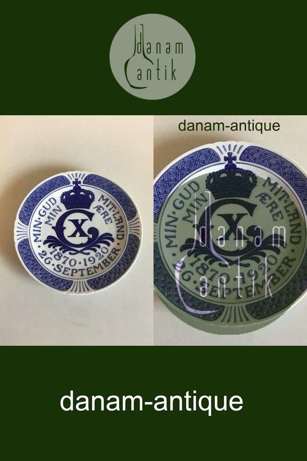 Royal Copenhagen Mindeplatte fra 1920 RC-CM195