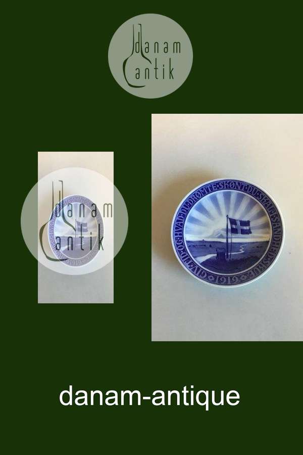 Royal Copenhagen Mindeplatte fra 1919 RC-CM188