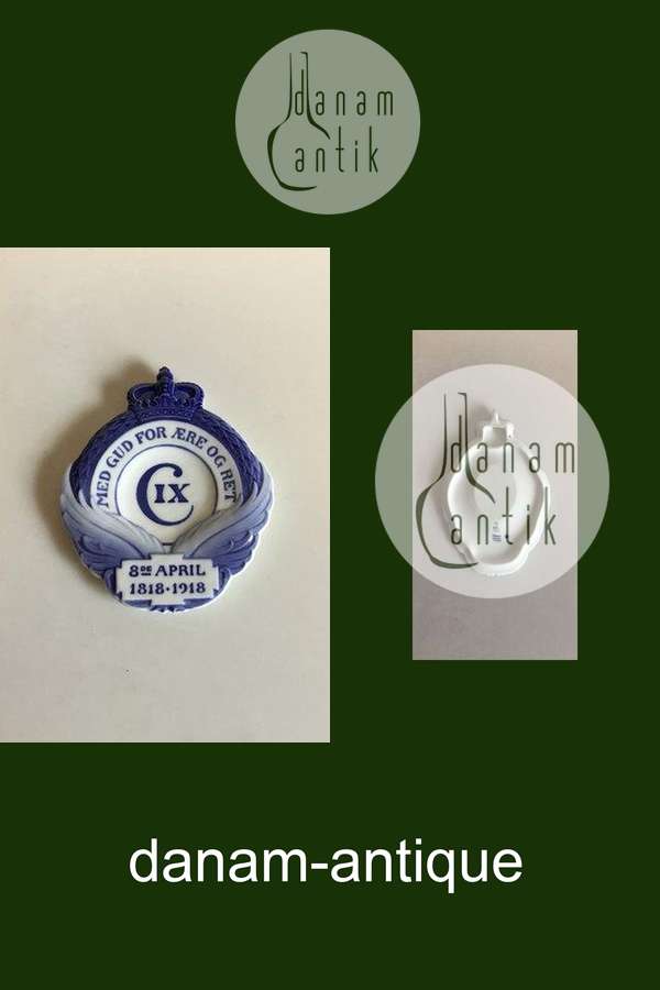 Royal Copenhagen Mindeplatte fra 1918 RC-CM179