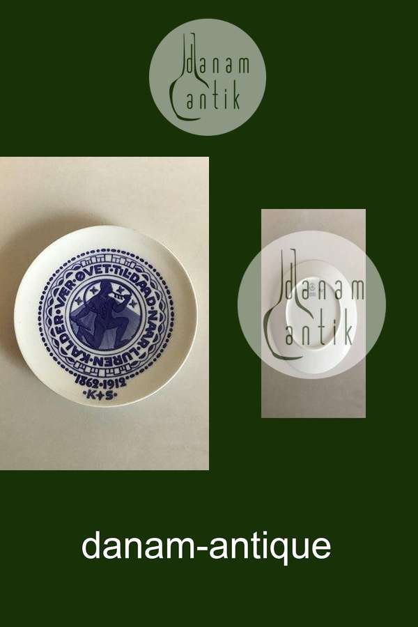 Royal Copenhagen Mindeplatte fra 1912 RC-CM128