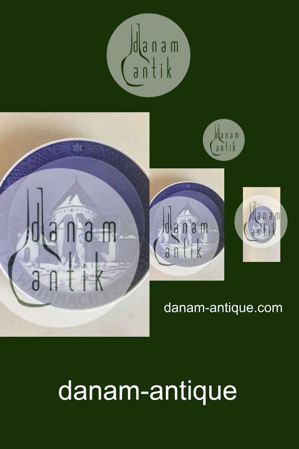 Royal Copenhagen Juleplatte fra 1938 med Tysk indskription "Weihnachten"