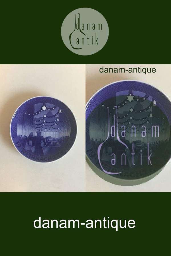 ロイヤルコペンハーゲン クリスマスプレート 1937年製 ドイツ語