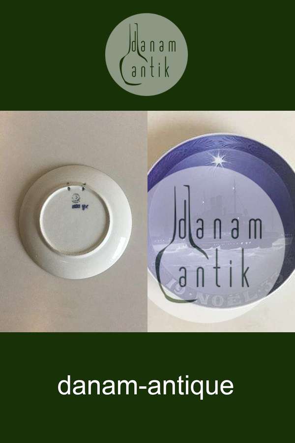 Royal Copenhagen Juleplatte fra 1933 med Fransk indskription "Noel"