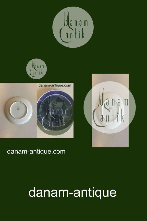 Royal Copenhagen Juleplatte fra 1928 med Tysk indskription "Weihnachten"