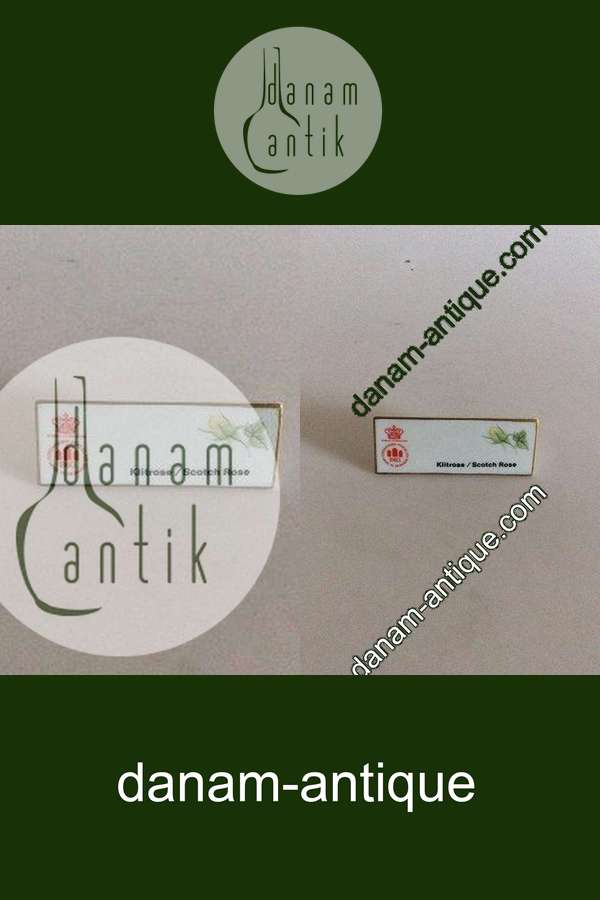 Bing & Grøndahl Dealer Advertising Sign "Klitrose / Scotch Rose"