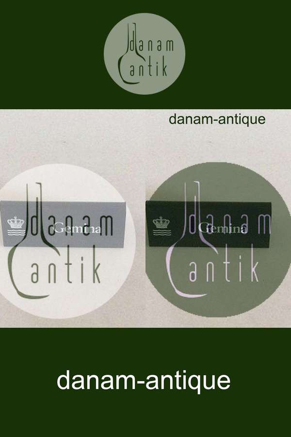 Royal Copenhagen Dealer Advertising Sign in Plastic "Gemina"