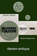 Royal Copenhagen Forhandler Reklame Skilt i Plastik "Blå Blomst Svejfet"