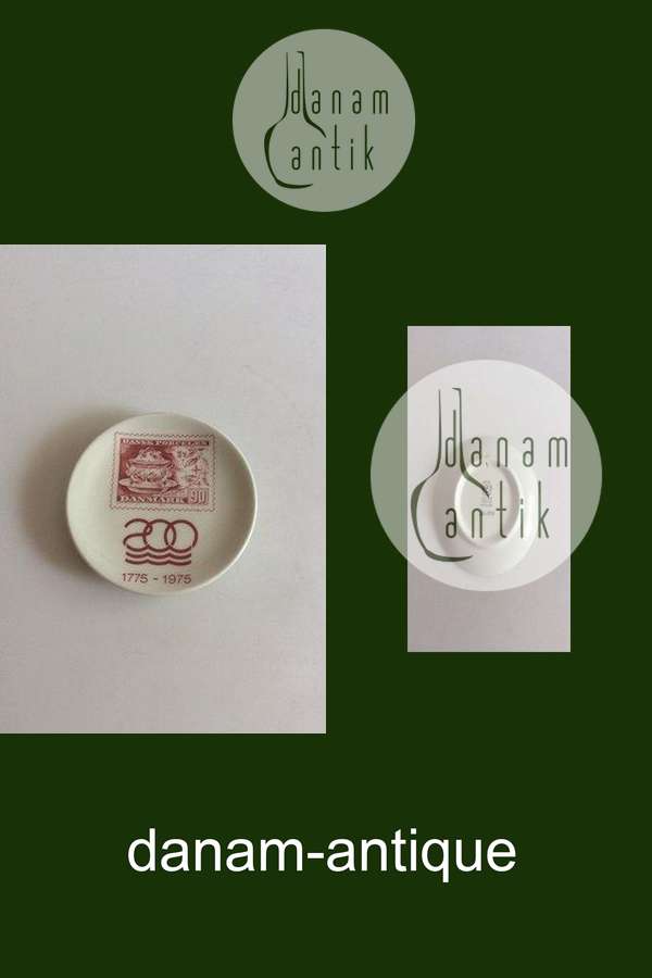 Royal Copenhagen 2010 Plaquette Frimærke 90, 200-året for Royal Copenhagen 1775-1975 No 226