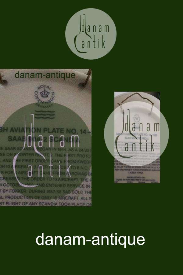 Royal Copenhagen SAS Flyver Platte No 14 1989