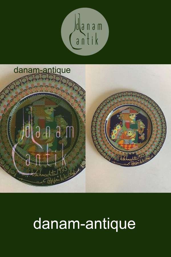 Bjørn Wiinblad Rosenthal Juleplatte fra 1973