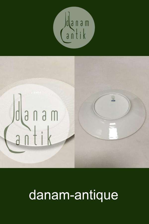 Royal Copenhagen Hvid Vifte Frokosttallerken No. 11520